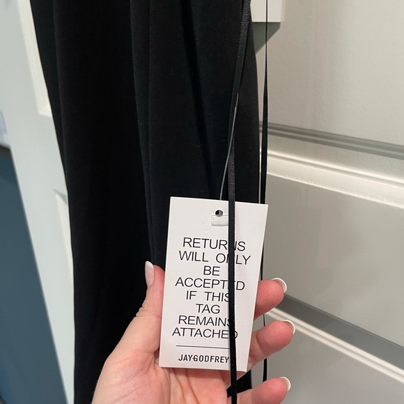 NWT Jay Godfrey Navy and Black Cutout Mini Dress Sz 6 - Picture 2 of 5